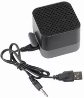 Głośniki przenośne - Głośnik Bluetooth CUBIC, czarny, szary - miniaturka - grafika 1