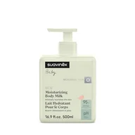 Kosmetyki kąpielowe dla dzieci - Suavinex, Łagodny szampon Exrta dla dzieci +0 m i niemowląt, nie pali oczu, bez łez, bez mydła, odpowiedni dla wrażliwej skóry, 92% składników pochodzenia naturalnego, z prebiotykami, 500 ml - miniaturka - grafika 1