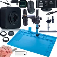 Mikroskopy i lupy - Mikroskop Rosfix MIKROSKOP CYFROWY STABILNY KAMERA 16MPIX SILIKONOWA MATA ŻELAZNA PODSTAWA - miniaturka - grafika 1