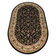 Dywany - Dywan ROYAL ADR owal wzór 1745 czarny 150x250 cm - miniaturka - grafika 1