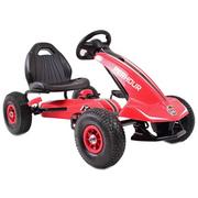 Jeździki dla dzieci - Super-Toys Gokart Na Pedały Koła Pompowane Hamulce/g203 G-203-CZERWONY - miniaturka - grafika 1