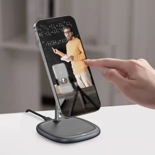 Baseus magnetyczna bezprzewodowa indukcyjna ładowarka Qi 15 W uchwyt na telefon podstawka (kompatybilna z MagSafe do iPhone) czarny (WXSW-01) hurtel-67292-0 - Ładowarki do telefonów - miniaturka - grafika 39