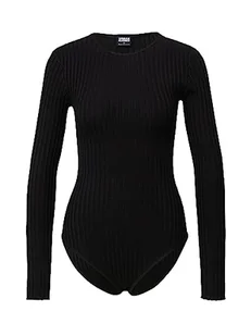 Urban Classics Ladies Rib Knit Longsleeve Body Koszulka damska, Czarny (czarny), XXL - Koszulki i topy damskie - miniaturka - grafika 1