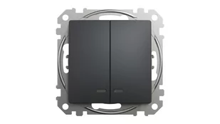 Sedna Design i Elements Łącznik świecznikowy z podświetleniem czarny antracyt SDD114105L - Wyłączniki światła i elektryczne - miniaturka - grafika 1
