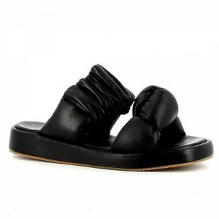 Czarne klapki na platformie CARINII - Carinii - Klapki i japonki damskie - miniaturka - grafika 1