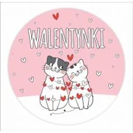 Zabawki kreatywne - LearnHow Naklejki okolicznościowe - Walentynki Kociaki - miniaturka - grafika 1