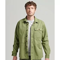 Bluzy męskie - Superdry Vintage Military Shirt Bluza męska, Drab Olive Green, S - miniaturka - grafika 1
