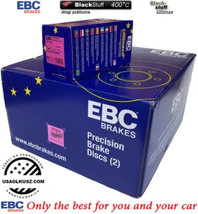 Przednie klocki Ultimax2 + tarcze hamulcowe 330mm EBC seria PREMIUM Cadillac Escalade AWD 2007-2008 - Tarcze hamulcowe - miniaturka - grafika 3