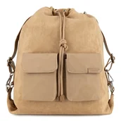 Plecaki - Lasocki MLP-W-015-04 Beżowy - miniaturka - grafika 1
