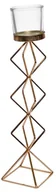 Świeczniki - Świecznik metal geometryczny wysoki - miniaturka - grafika 1