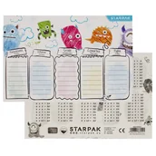 Szkolne artykuły papiernicze - Plan Lekcji Monster Starpak 495016 - miniaturka - grafika 1