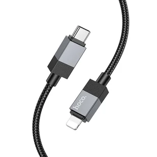 Kabel USB C do Lightning Hoco PD 27W 1 m X110 czarny - Kable USB - miniaturka - grafika 1