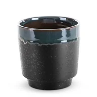 Donice - Donica Ceramiczna Hania 14X14X14 Czarna + Zielona X2 - miniaturka - grafika 1