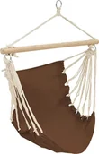 Fotele ogrodowe wiszące - Elior Brązowy fotel brazylijski hamak - Maya 2X - miniaturka - grafika 1