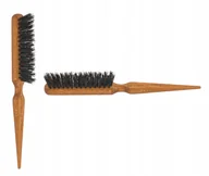 Szczotki i grzebienie do włosów - GORGOL Szczotka Natur płaska szpic włosie naturalne ciemna 3 rzędowa 01 36 230 - miniaturka - grafika 1