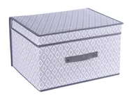 Meble modułowe i akcesoria - Organizer Pojemnik Do Szafy Z Pokrywką 60X40X30cm Obwódka (Czarna) - miniaturka - grafika 1