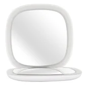 Lusterka do makijażu - Humanas HS-PM01, Lusterko kosmetyczne z podświetleniem LED białe - miniaturka - grafika 1