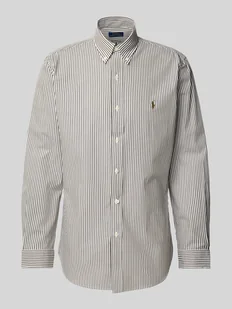 Koszula casualowa o kroju slim fit z kołnierzykiem typu button down - Koszule męskie - miniaturka - grafika 1