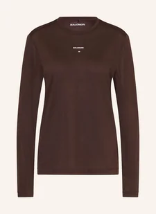 Salomon Koszulka Do Biegania Shakeout Core braun - SALOMON - Koszulki i topy damskie - miniaturka - grafika 1