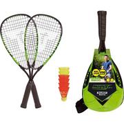 Badminton - Talbot Torro męska Speed 5500, 2 poręczne aluminiowa-rackets 56, 5 cm, 6 Wind stabilna sprężyny piłek, w modnym plecak Speed Badminton zestaw, wielokolorowa, One Size 490115 - miniaturka - grafika 1