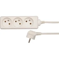 Przedłużacze i rozgałęźniki - Vorel Przedłużacz elektryczny z uziemieniem 3-gniazda 3m 72504 - miniaturka - grafika 1