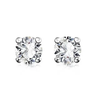 Złote kolczyki KBD4820 - Diament - Kolczyki - miniaturka - grafika 1