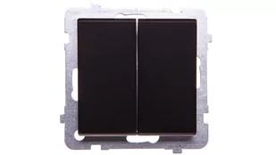 LEDart schodowy + 1-biegunowy, Ospel SONATA ŁP-9R/m/33, bez ramki, kolor czarny metalik - Wyłączniki światła i elektryczne - miniaturka - grafika 3