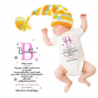 Body dla niemowląt - BODY NIEMOWLĘCE Białe Na Prezent Odwiedziny TWOJE IMIĘ Od Dziadków Wzory 68 - miniaturka - grafika 1