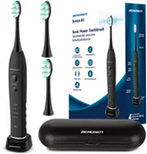 Szczoteczki elektryczne - Szczoteczka soniczna do zębów zestaw z ETUI Sonica B3 czarna - miniaturka - grafika 1