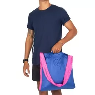 Torby i wózki na zakupy - Torba lekka kompaktowa na zakupy Ticket to the Moon Eco Bag Small 10l Royal Blue-Pink TMEBS3921 - miniaturka - grafika 1