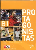 Powieści - NOWELA Protagonistas B1 Podręcznik + 2 CD Melero Pilar, Sacrstan Enrique, Gaudioso Belen - miniaturka - grafika 1