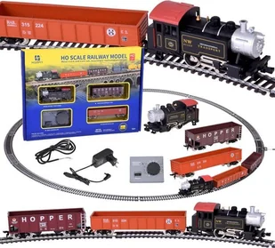 Jokomisiada Kolejka elektryczna klasyczny parowóz z jednostką sterującą H0 1:87 RC0643 - Pociągi dla dzieci - miniaturka - grafika 1