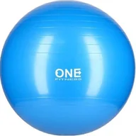 Piłki do ćwiczeń - ONE FITNESS GYM BALL 10 65CM BLUE PIŁKA GIMNASTYCZNA ONE FITNESS - miniaturka - grafika 1