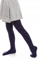 Rajstopy - Rajstopy Bawełniane Grube Dziewczęce Kropeczki 152/158 MORAJ - miniaturka - grafika 1