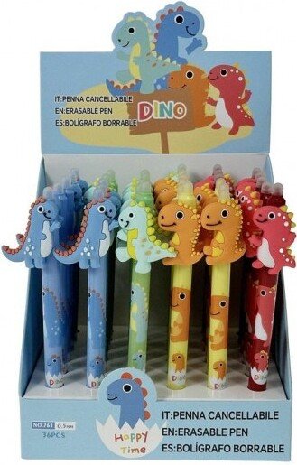 Długopis ścieralny dinozaur (36szt)