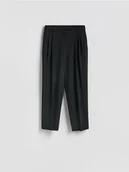 Spodnie damskie - Reserved - Spodnie carrot - czarny - miniaturka - grafika 1