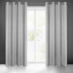 Eurofirany Euro Firany Zasłona Linda 140 x 250 Przelotka Szary 1223823 - Zasłony - miniaturka - grafika 1