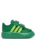 Buty dla dziewczynek - adidas Sneakersy Disney Breaknet Monsters Inc. JH9234 Zielony - miniaturka - grafika 1