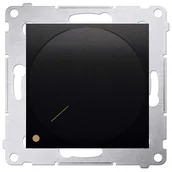 Wyłączniki światła i elektryczne - Ściemniacz Kontakt-Simon 54 DS9L2.01/49 obrotowy dwubiegunowy do LED ściemnialnych 230V moduł 5-215W wymagana instalacja czteroprzewodowa czarny - wys - miniaturka - grafika 1