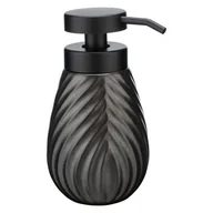 Mydelniczki i dozowniki mydła - Antracytowy ceramiczny dozownik do mydła 330 ml Idro – Wenko - miniaturka - grafika 1