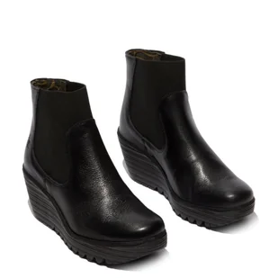 Botki Fly London YADE 398 Black Mousse P501398000 - Botki damskie - miniaturka - grafika 2