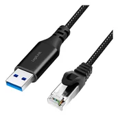 Kable USB - LogiLink USB 3.0 - RJ45 2.0m - miniaturka - grafika 1