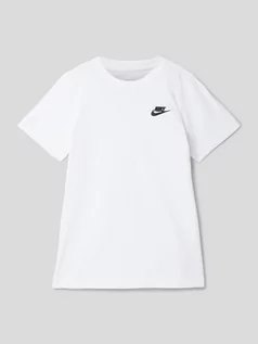 Koszulki dla chłopców - T-shirt z wyhaftowanym logo - grafika 1