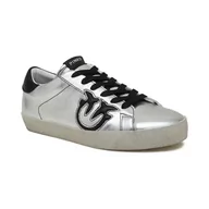 Trampki damskie - Pinko Skórzane trampki SEATTLE SNEAKER PELLE LAMINATA - miniaturka - grafika 1