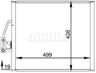 Akcesoria do klimatyzacji i ogrzewania - Skraplacz, klimatyzacja Mahle AC 277 000S - miniaturka - grafika 1