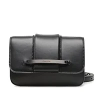 Torebki damskie - Torebka Calvin Klein Bar Hardware Crossbody K60K610732 Czarny - miniaturka - grafika 1