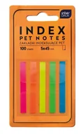 Zakładki do książek - Zakładki indeksujące paski 5x45mm Pet neon - INTERDRUK - miniaturka - grafika 1