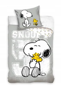 POŚCIEL SNOOPY 160X200 100% BAWELNA - Pościel dla dzieci - miniaturka - grafika 1