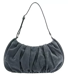 Mandarina Duck Velvet Plisse Hobo, Kobieta, London Fog - Torebki damskie - miniaturka - grafika 1