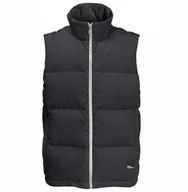 Kamizelki męskie - Jack Wolfskin Nature Corduroy Vest M 1207301-6350 Czarny XL - miniaturka - grafika 1